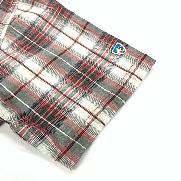 KUHL Plaid Checkered Button Up Shirt Size Medium - Picture 3 of 6